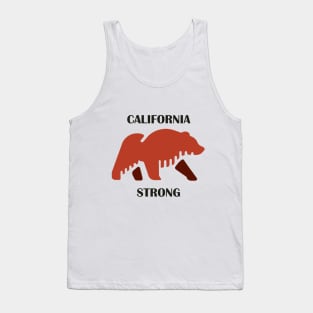 California strong, State flag to California lover Tank Top